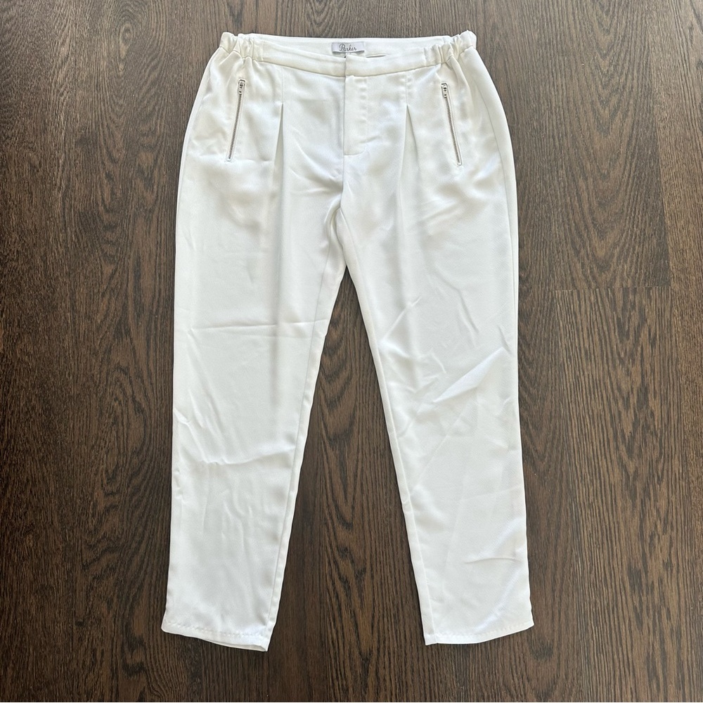 Parker Zipper Pleated Trouser Joggers